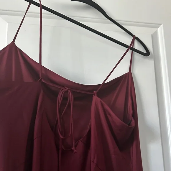 H&M Burgundy Midi Slip Dress NWOT - Picture 4 of 4